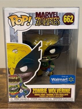 Funko Pop! Marvel Zombie Wolverine #662  Walmart Exclusive w/ Protector